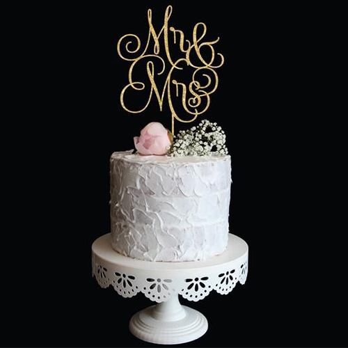 glitter pleksi steklo - topper za torte