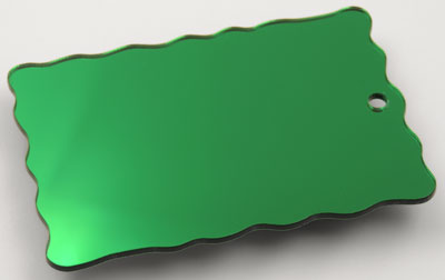 zrcalen pleksi - green