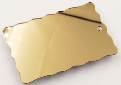 zrcalen pleksi - light gold