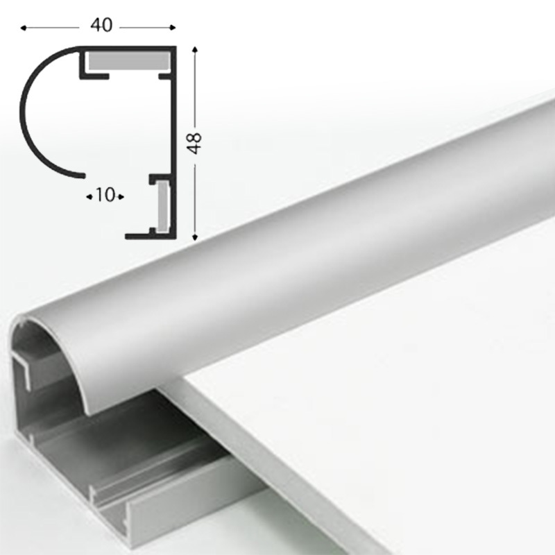 Aluminijasti profili za okvirjanje - Eurotrim round (138202)
