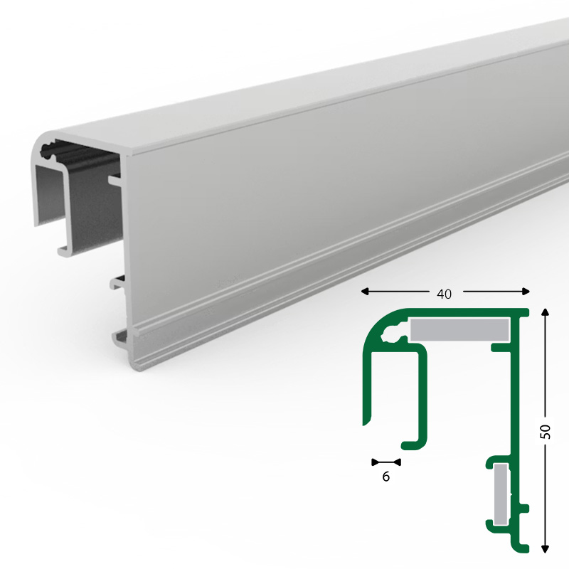 Aluminijasti profili za okvirjanje - Eurotrim softline (138162)