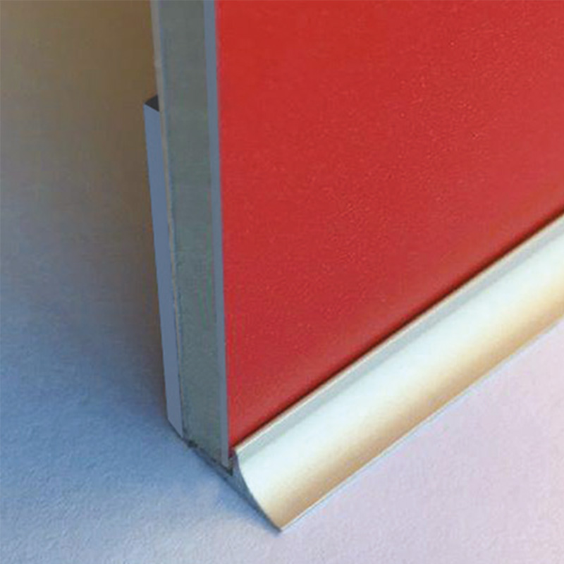 Aluminijasti robni profili (134208) - Robni alu J profil ukrivljen 4 mm - uporaba