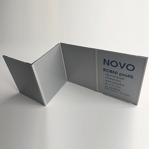 Aluminijasti robni profili - predelne stene