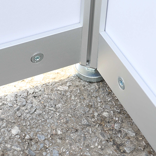 Octanorm - spajanje dveh vogalnih stranic