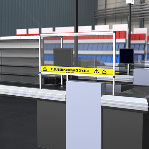 SquareFix - kot zaščitne stene na prodajnih mestih