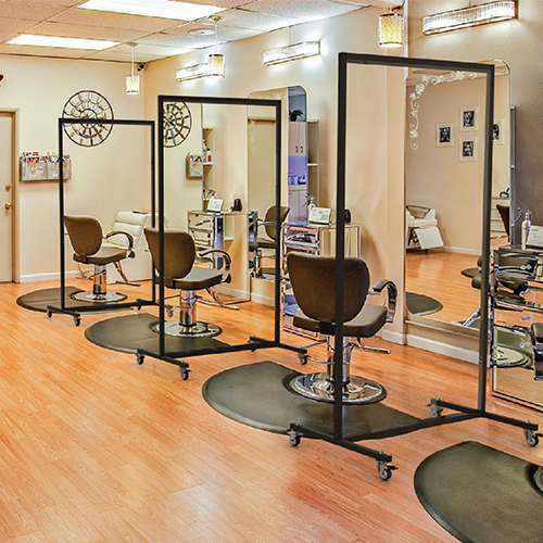 SquareFix - kot pregradne stene v salonih