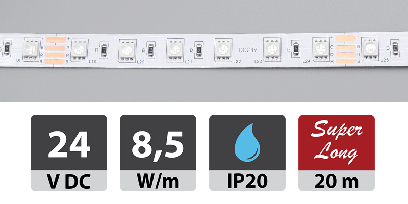 LED trakovi MN-5050 NWP-60-RGB