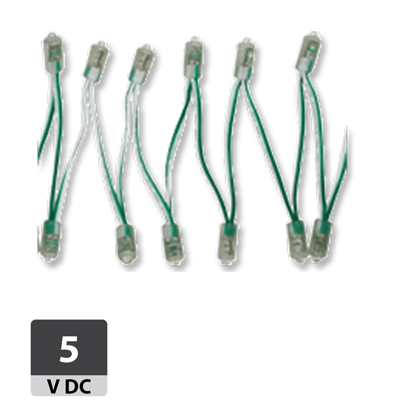 LED vodoodporna veriga s 50 okroglimi LED diodami