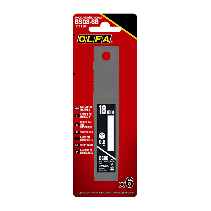 Strgala - 120-BS-08/6b extra močna rezila, debeline 0.8mm za XSR strgala
