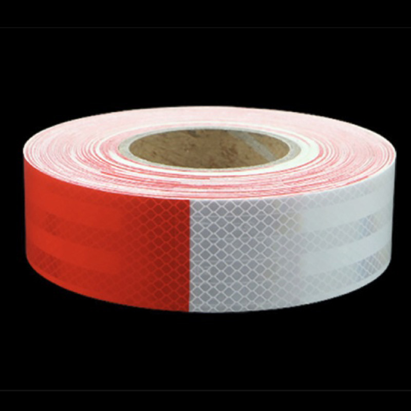 Enostranski lepilni trak - SignTape ST-555 odbojni trak (rdeč/bel)